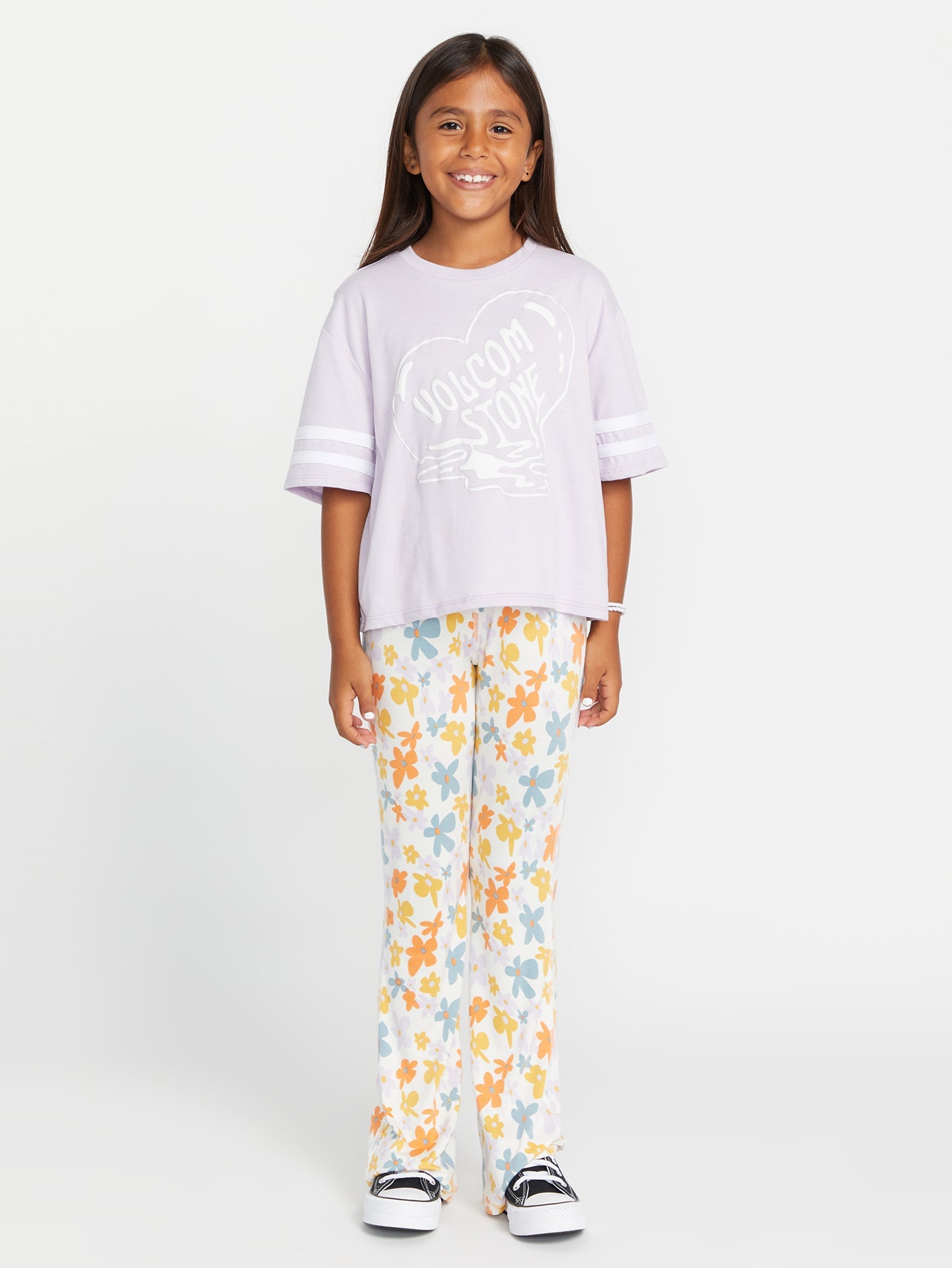 Volcom Girls Truly Stoked Tee Light Purple