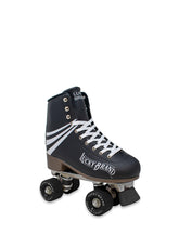 Lucky Brand Retro Stripes Quad Roller Skate Black