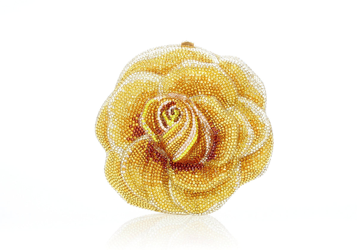 Judith Leiber Couture Judith Leiber Yellow Rose Sunflare Clutch