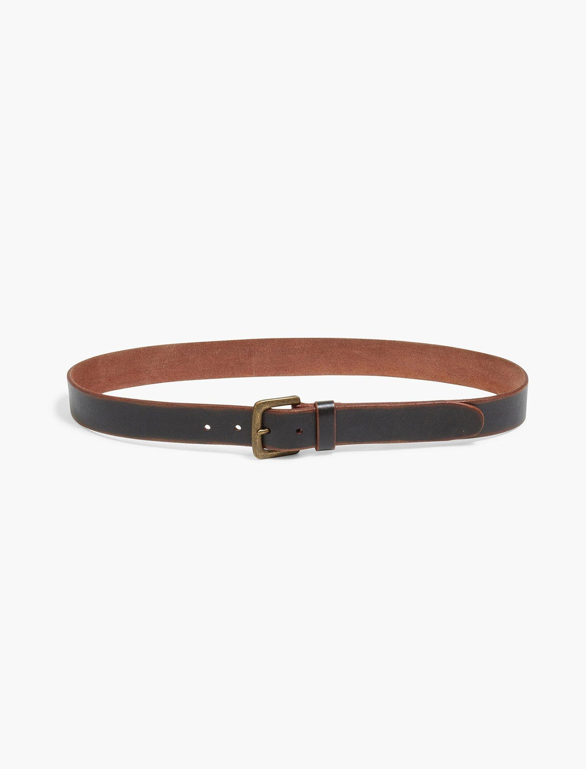 Lucky Brand Santa Fe Leather Belt Black