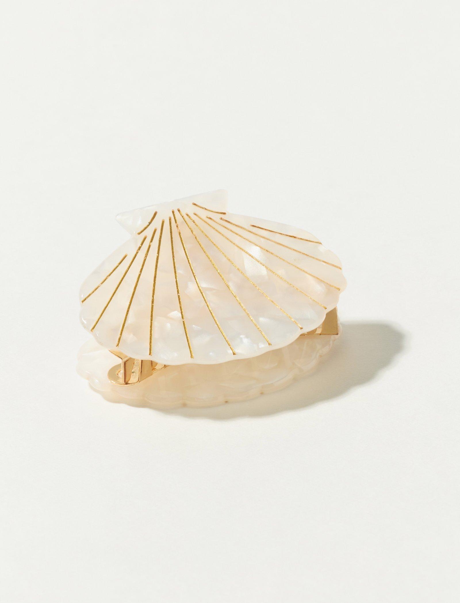 Lucky Brand Seashell Mini Claw White