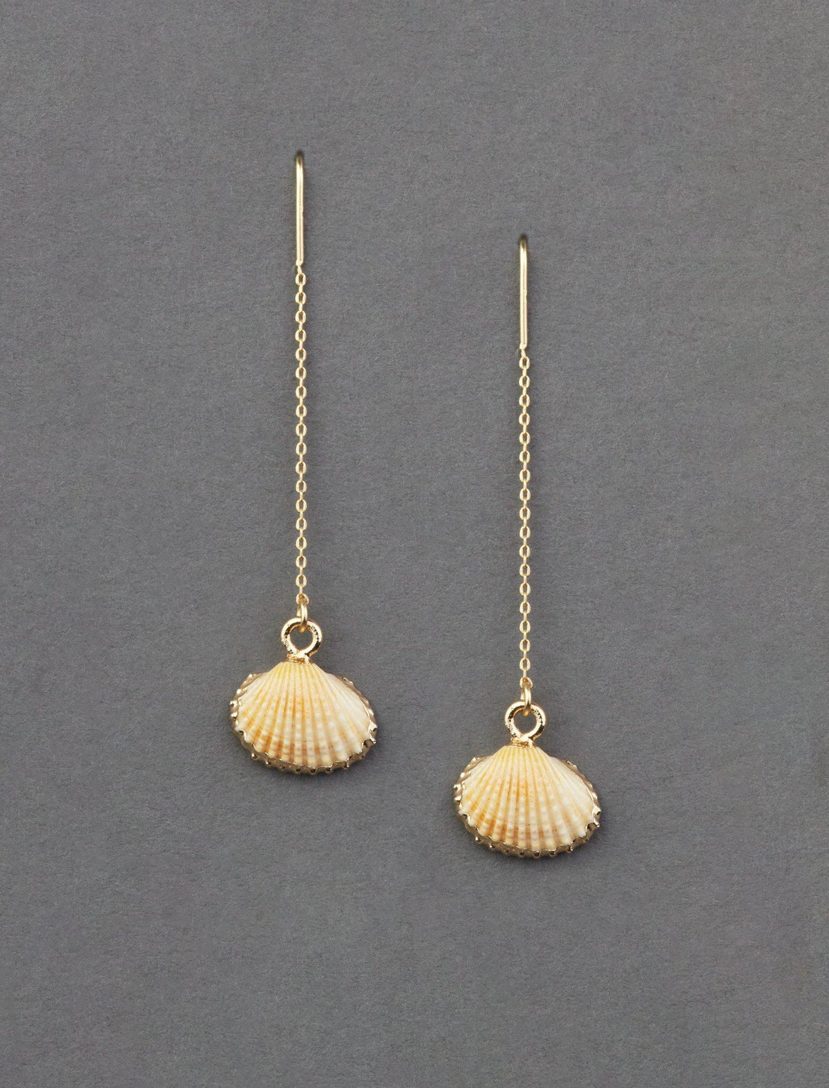 Lucky Brand Shell Threader Earring - Women's Ladies Accessories Jewelry Earrings Gold
