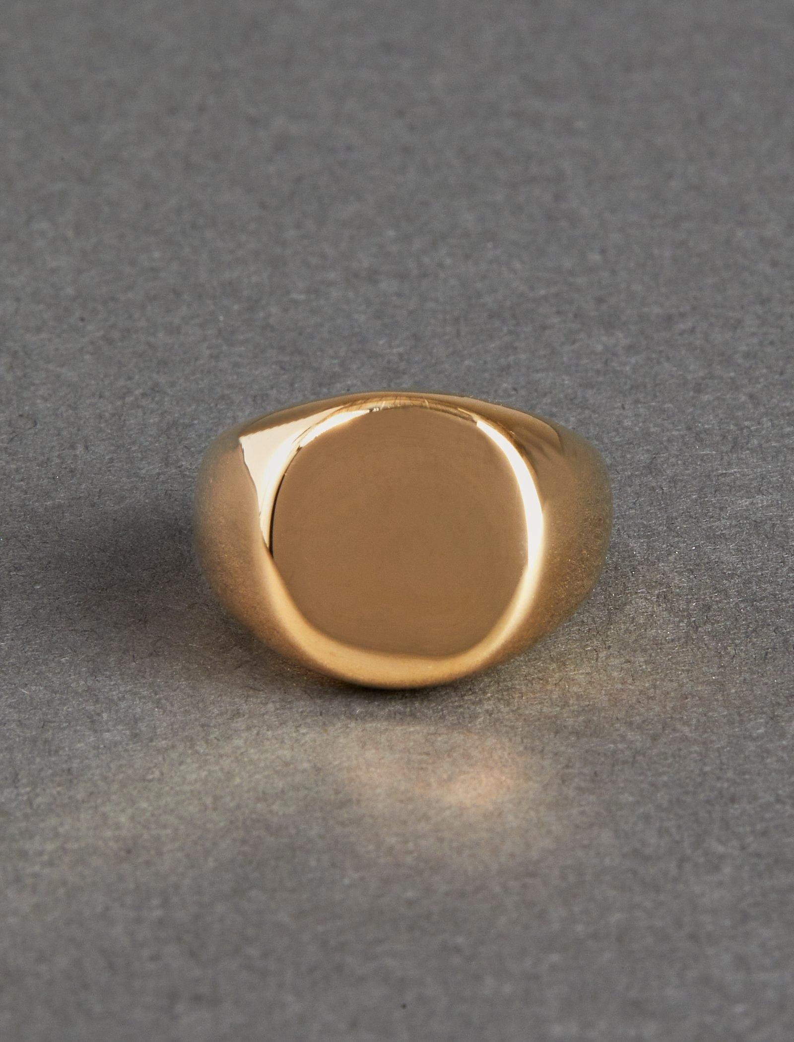 Lucky Brand Signet Ring Gold