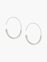 Lucky Brand Modern Hoop Earrings Silver