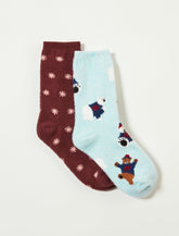 Lucky Brand Snow Bears Sock Pack Multi