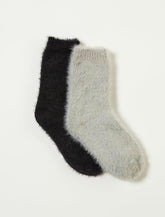 Lucky Brand Solid Eyelash Yarn Sock Pack Multi