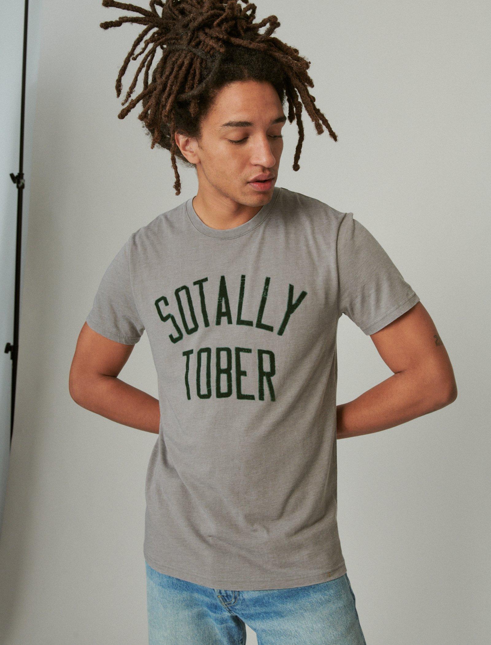 Lucky Brand Sotally Tober Tee Frost Grey