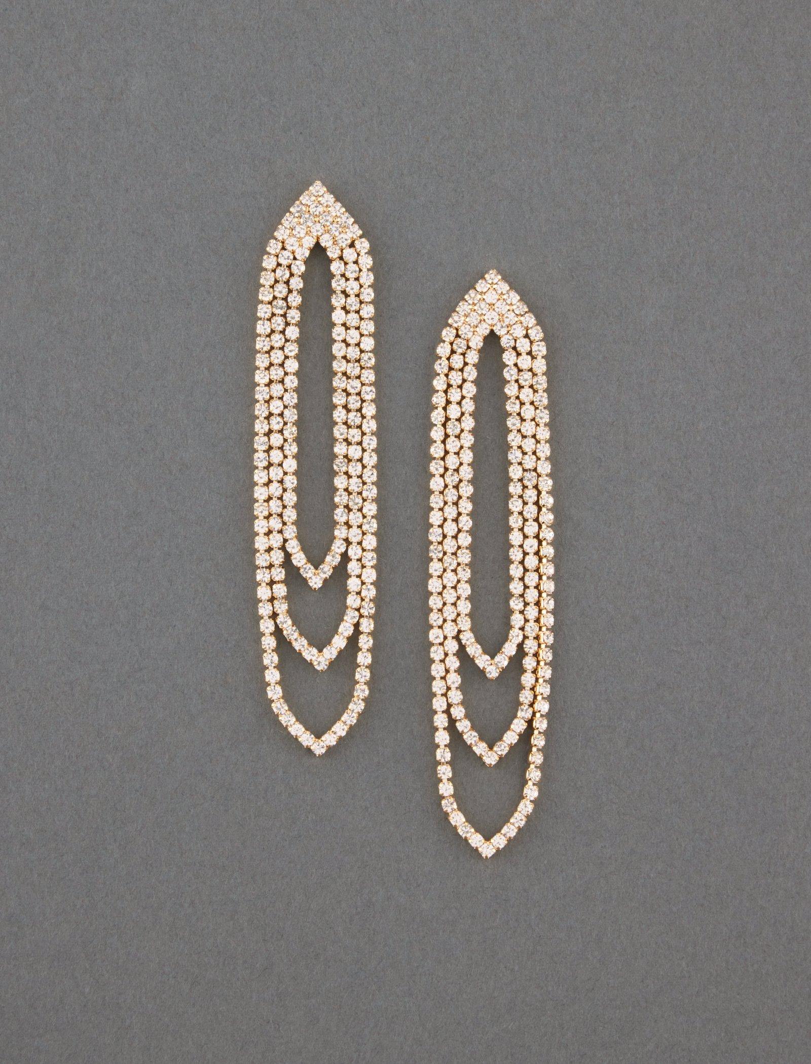 Lucky Brand Sparkle Deco Earring Gold