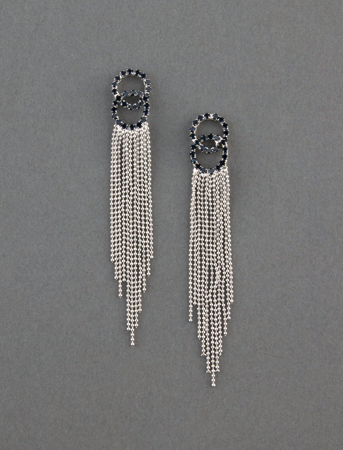 Lucky Brand Sparkle Fringe Stud Earring Silver