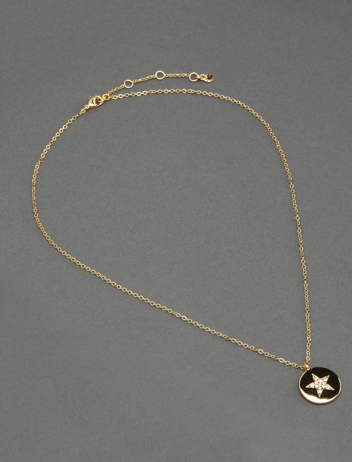 Lucky Brand Star Pendant Necklace Gold
