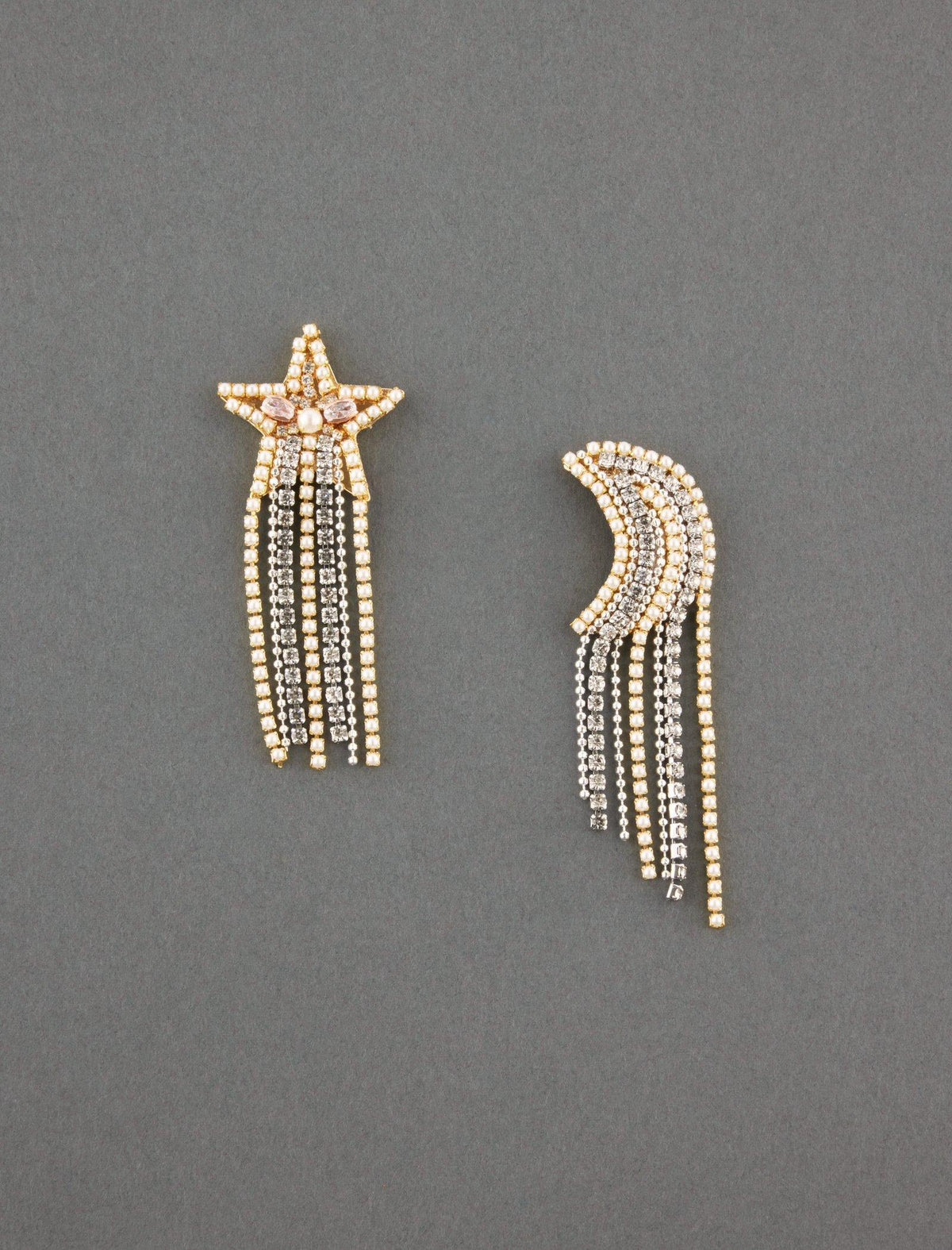 Lucky Brand Statement Moon And Star Earring Gold