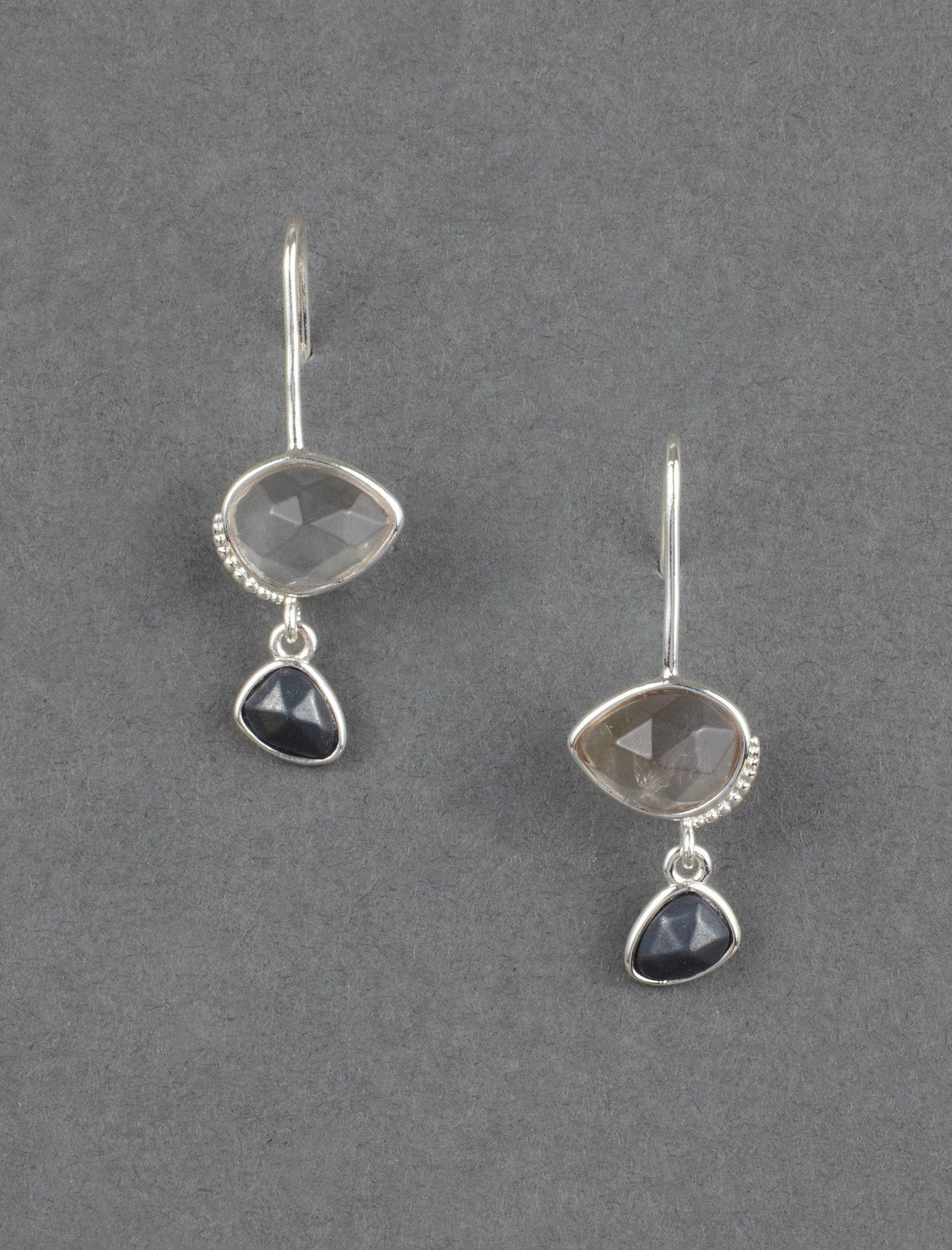 Lucky Brand Sterling  Stone Drop Earring Silver