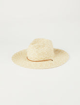 Lucky Brand Straw Ranger Chin Strap Hat Natural