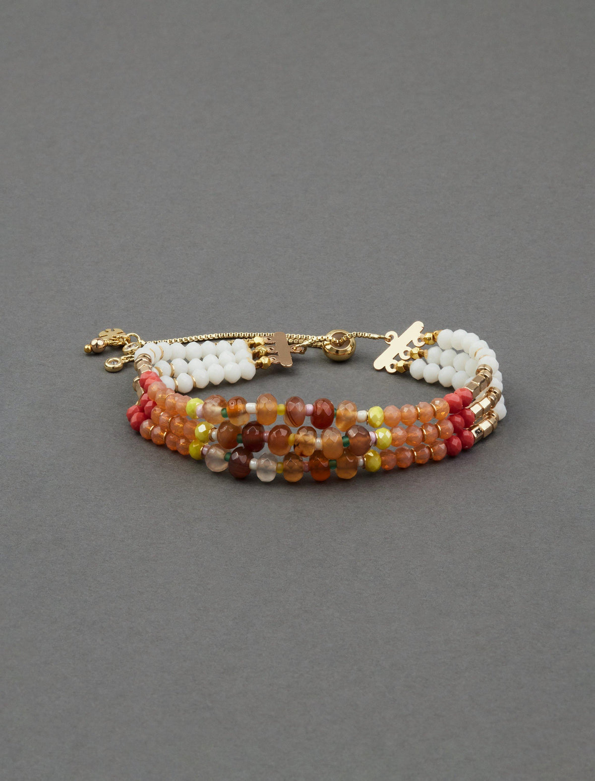 Lucky Brand Summer Beaded Bracelet Gold