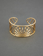 Lucky Brand Sunray Statement Cuff Bracelet Gold