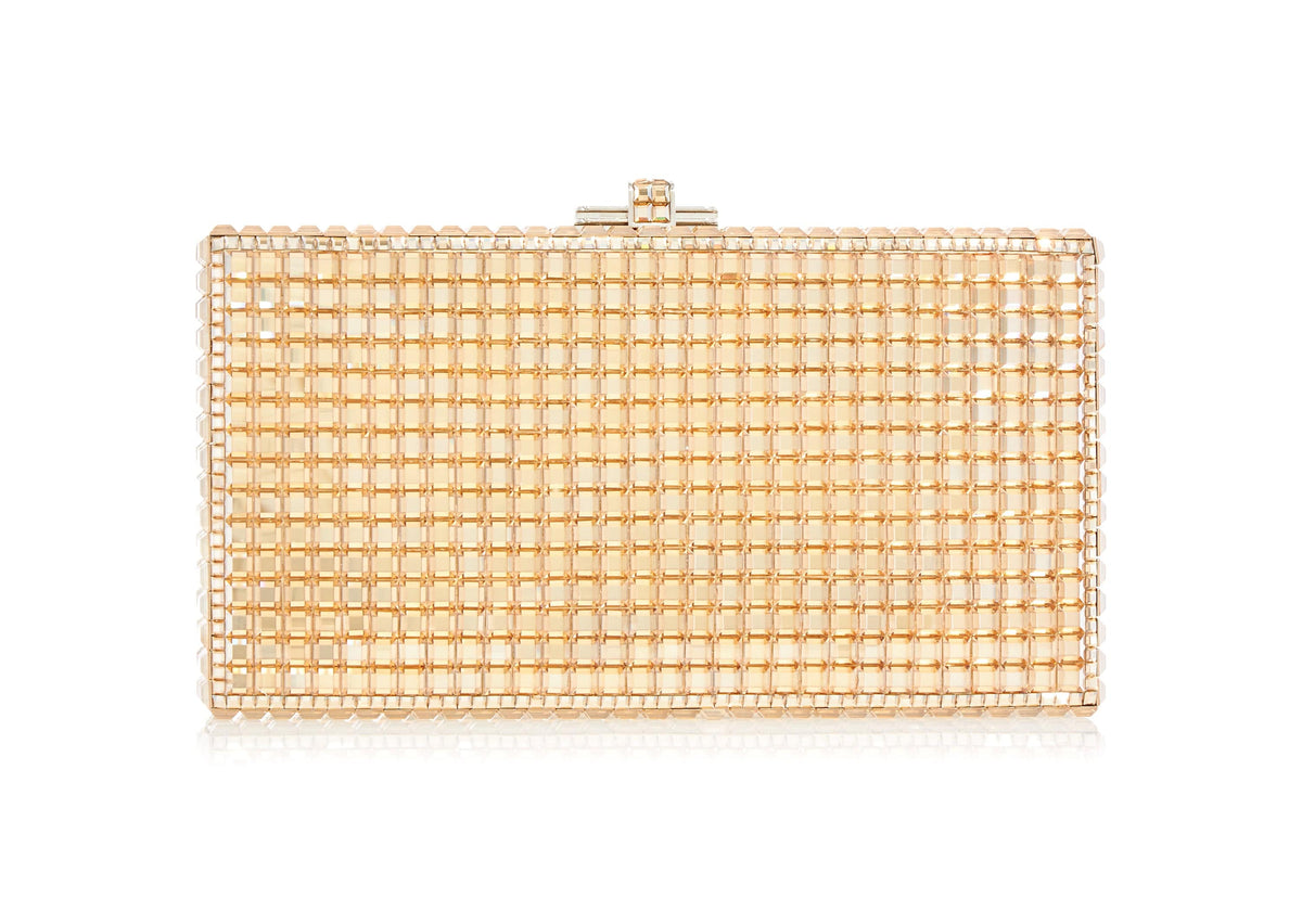 Judith Leiber Couture Sleek Rectangle Champagne