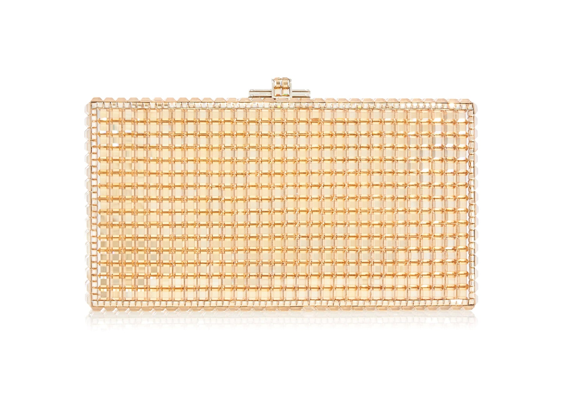 Judith Leiber Couture Sleek Rectangle Champagne