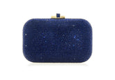 Judith Leiber Couture Judith Leiber Slide Lock Blue Clutch Silver