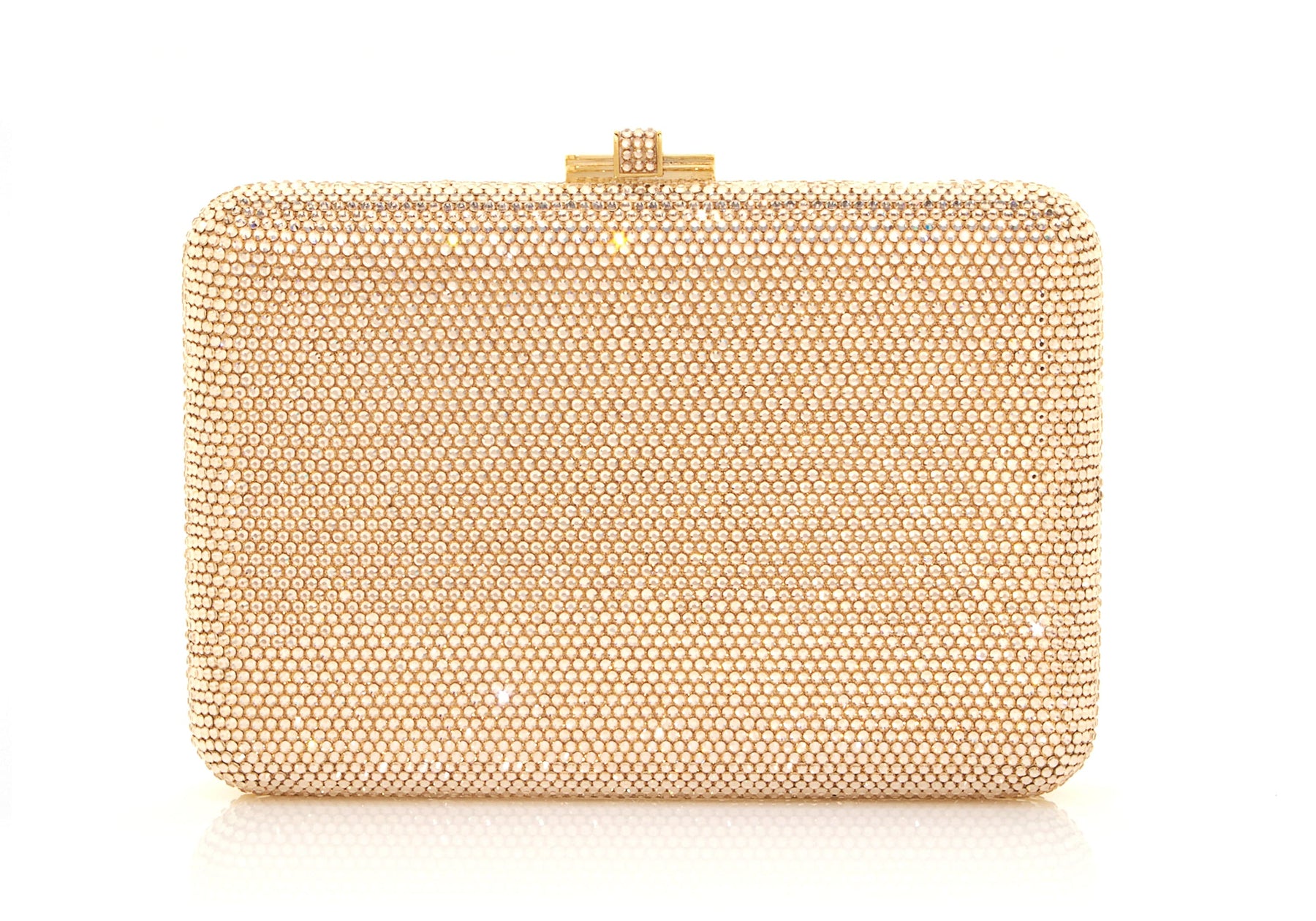 Judith Leiber Couture Judith Leiber Slim Slide Champagne Clutch Champagne Gold