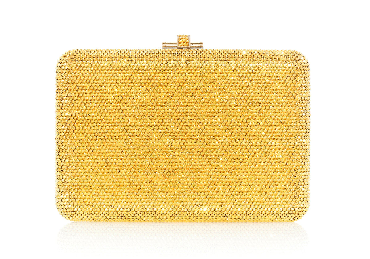 Judith Leiber Couture Judith Leiber Slim Slide Gold Clutch