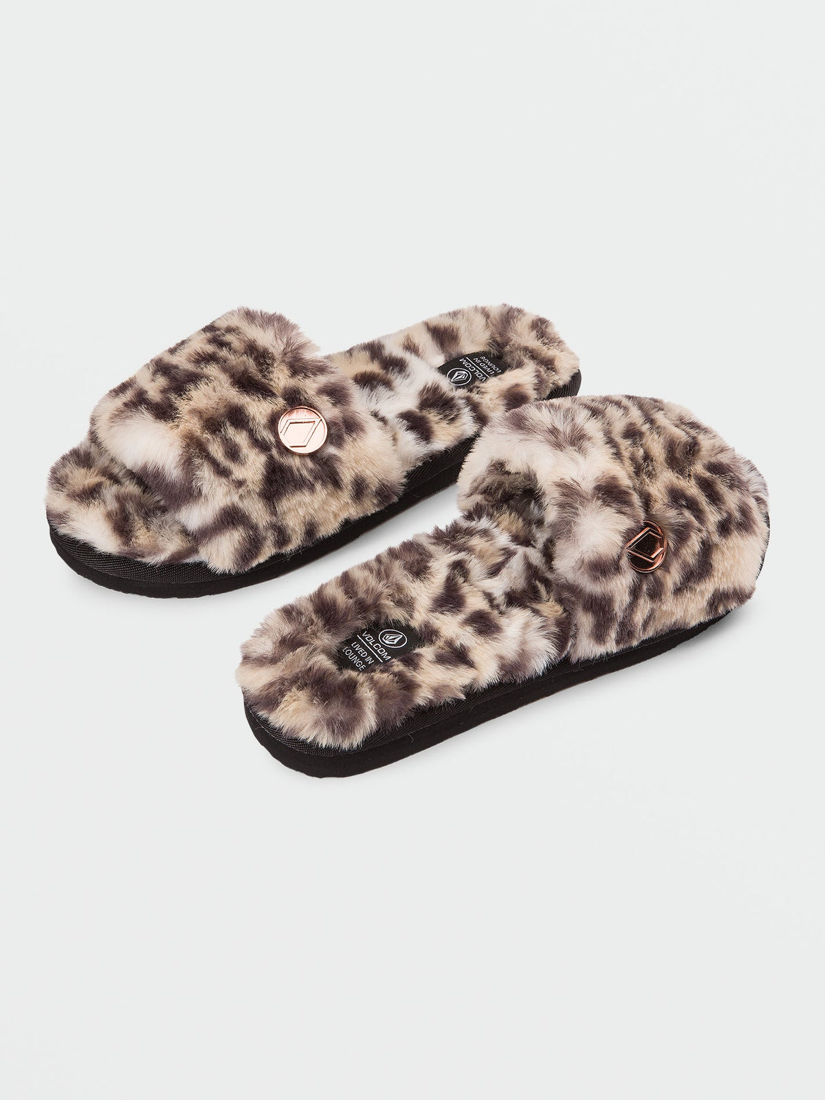 Volcom Girls Lived In Lounge Slippers Cheetah