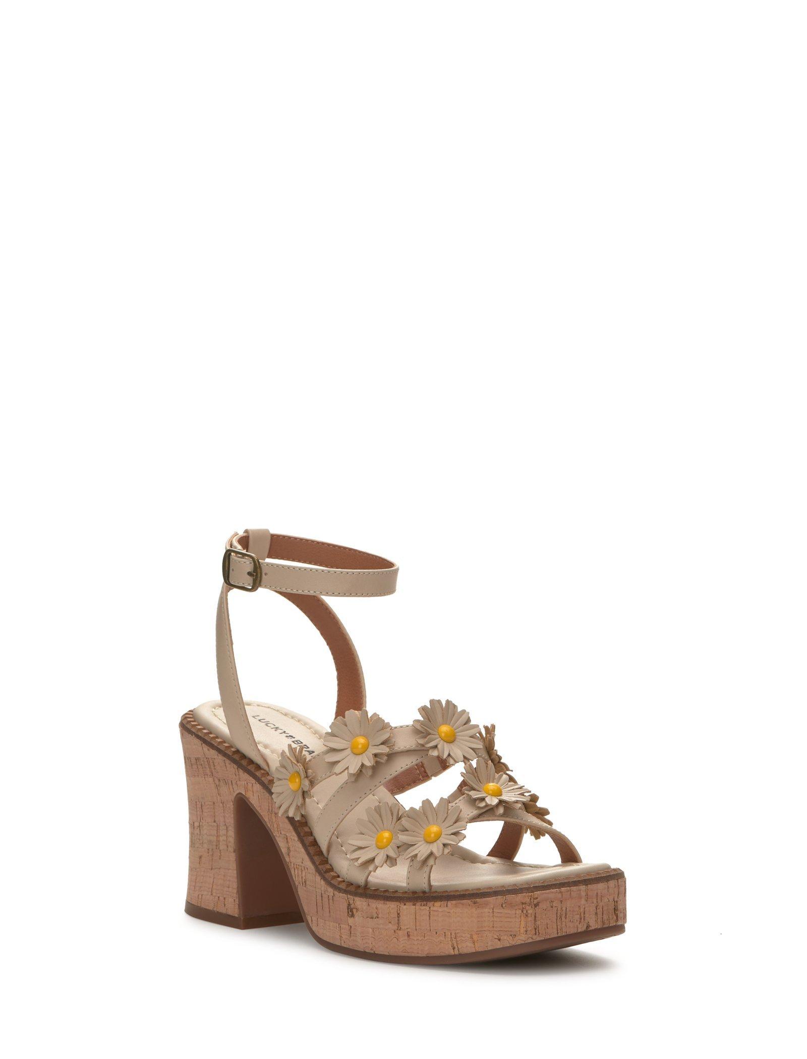 Lucky Brand Taiza Daisy Heel Crystal