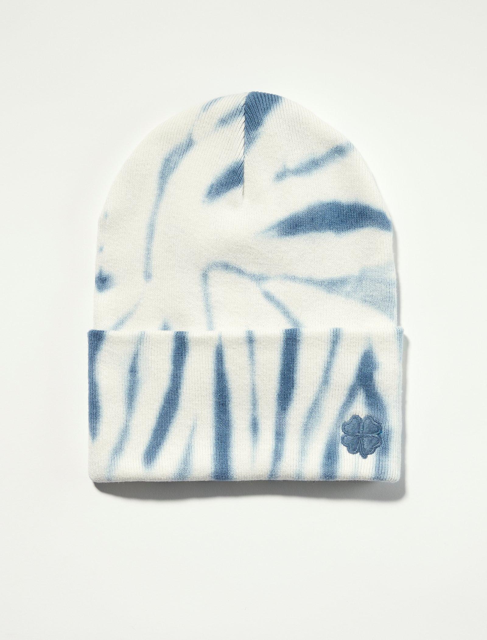 Lucky Brand Tie Dye Clover Beanie Sn Wht Dk Den Tie Dy