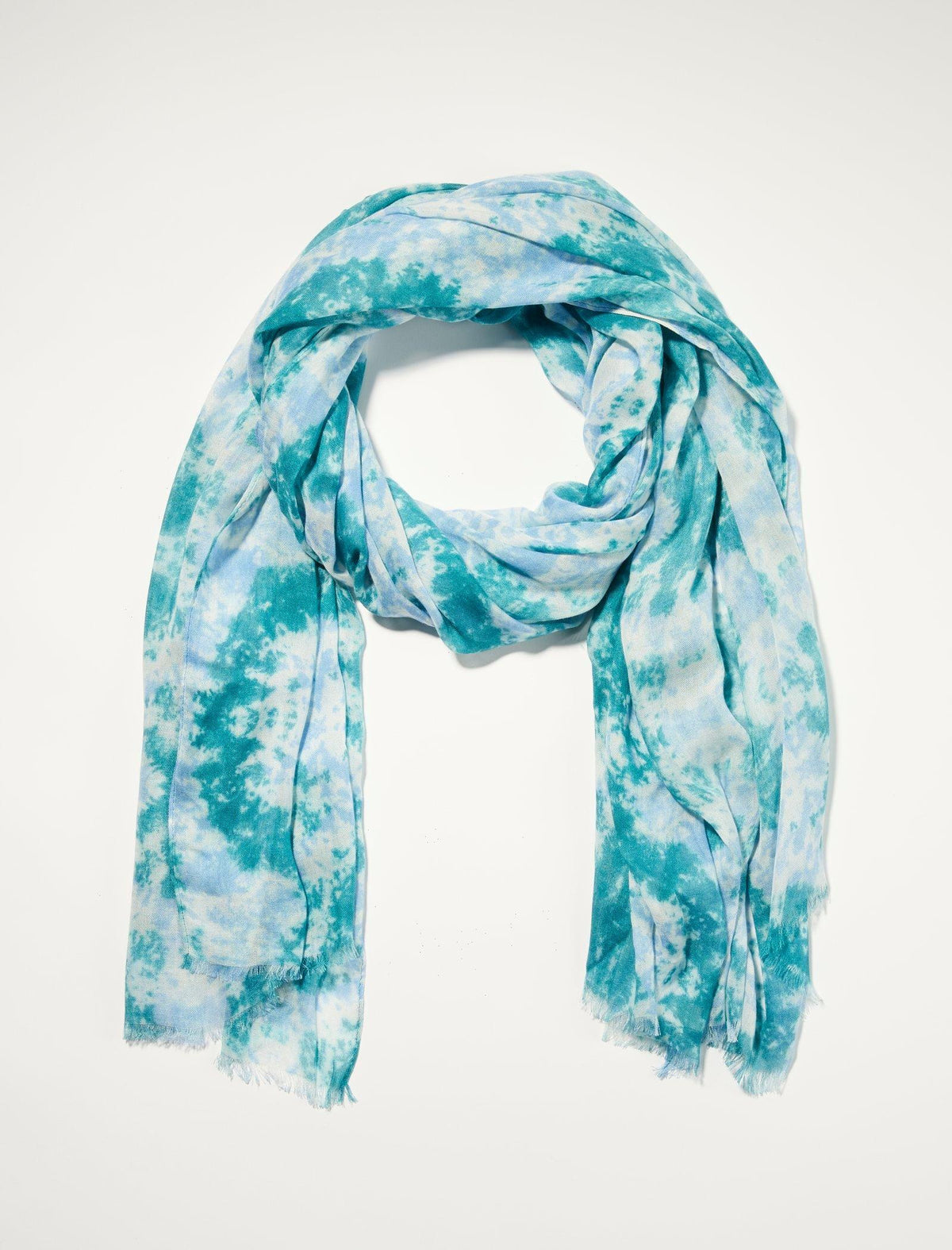 Lucky Brand Tie Dye Scarf Dark Green