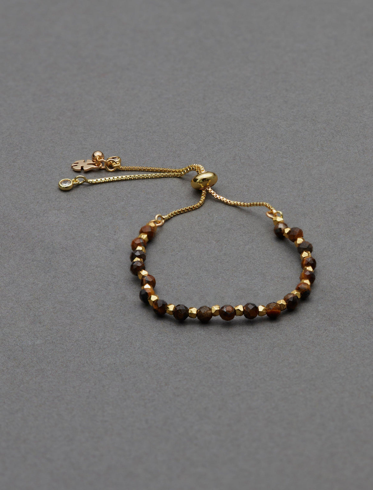 Lucky Brand Tigers Eye Beaded Bracelet - Women's Ladies Accessories Jewelry Bracelets Gold
