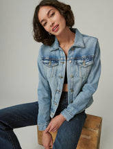 Lucky Brand Tomboy Denim Trucker Jacket Magnitude