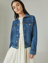 Lucky Brand Tomboy Trucker Bernadino Blue