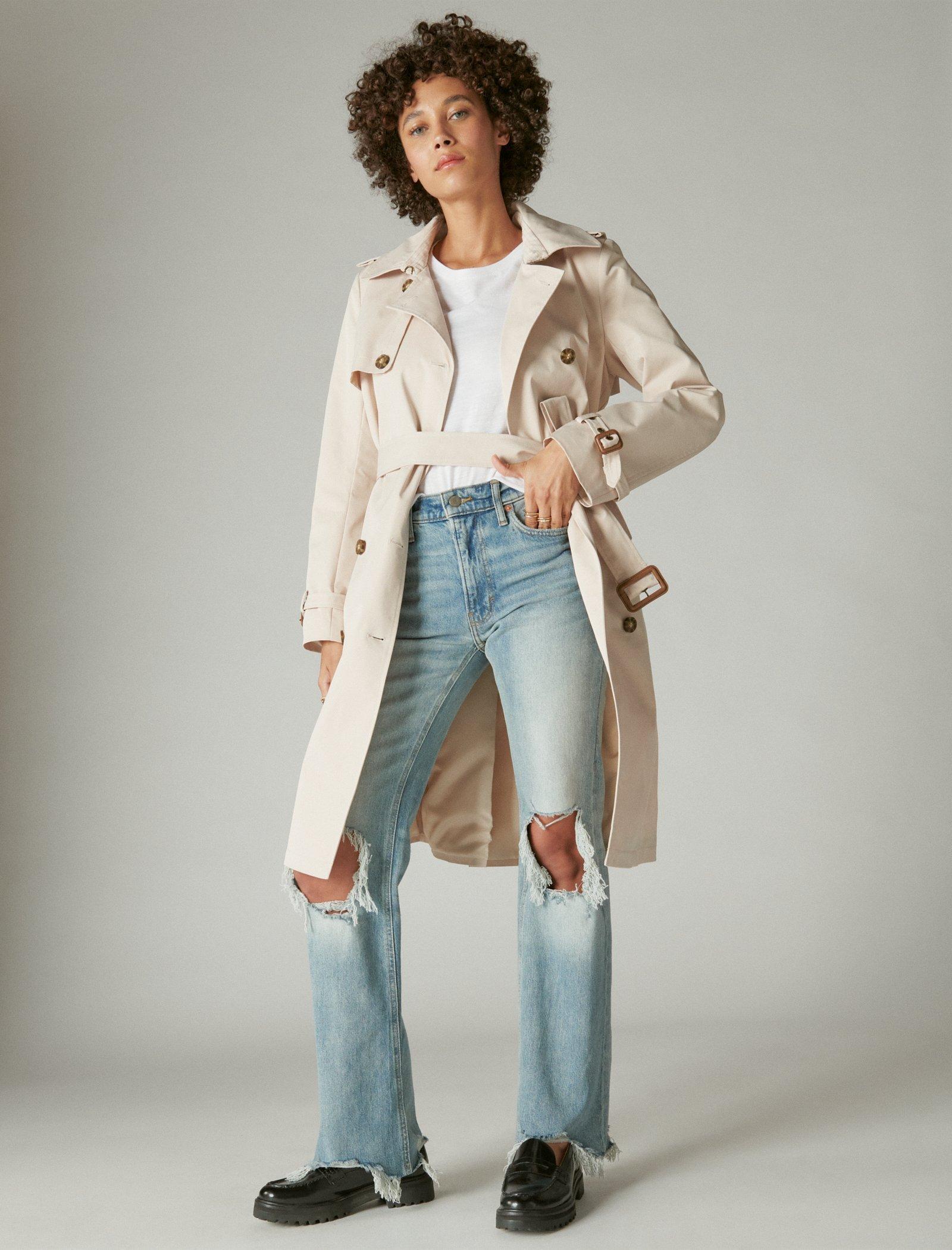 Lucky Brand Trench Coat Sand