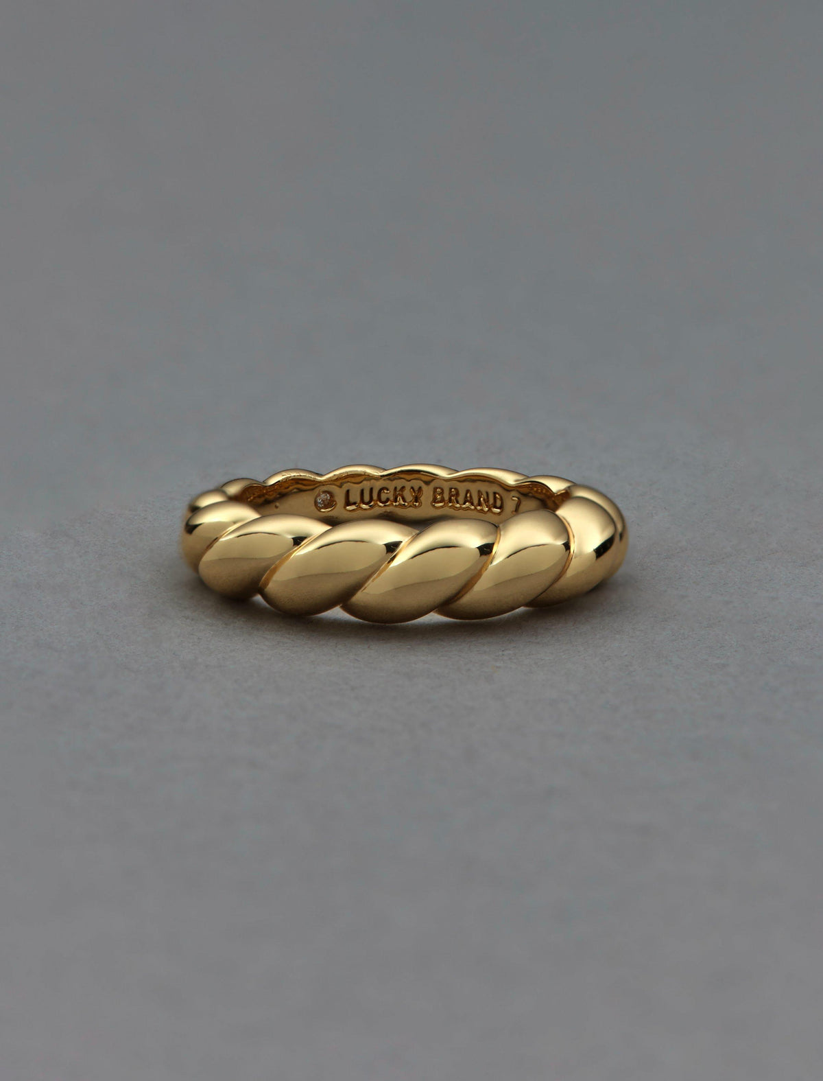 Lucky Brand Twist Ring Gold