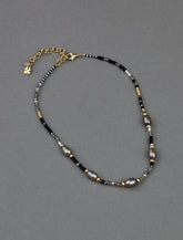 Lucky Brand Beaded Collar Necklace Two Tone