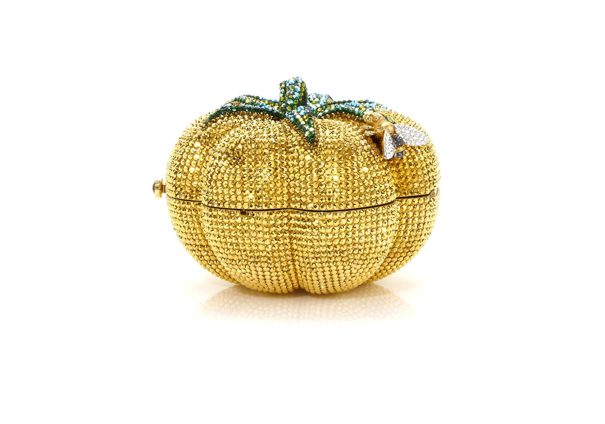 Judith Leiber Couture Judith Leiber en Pumpkin Clutch Gold