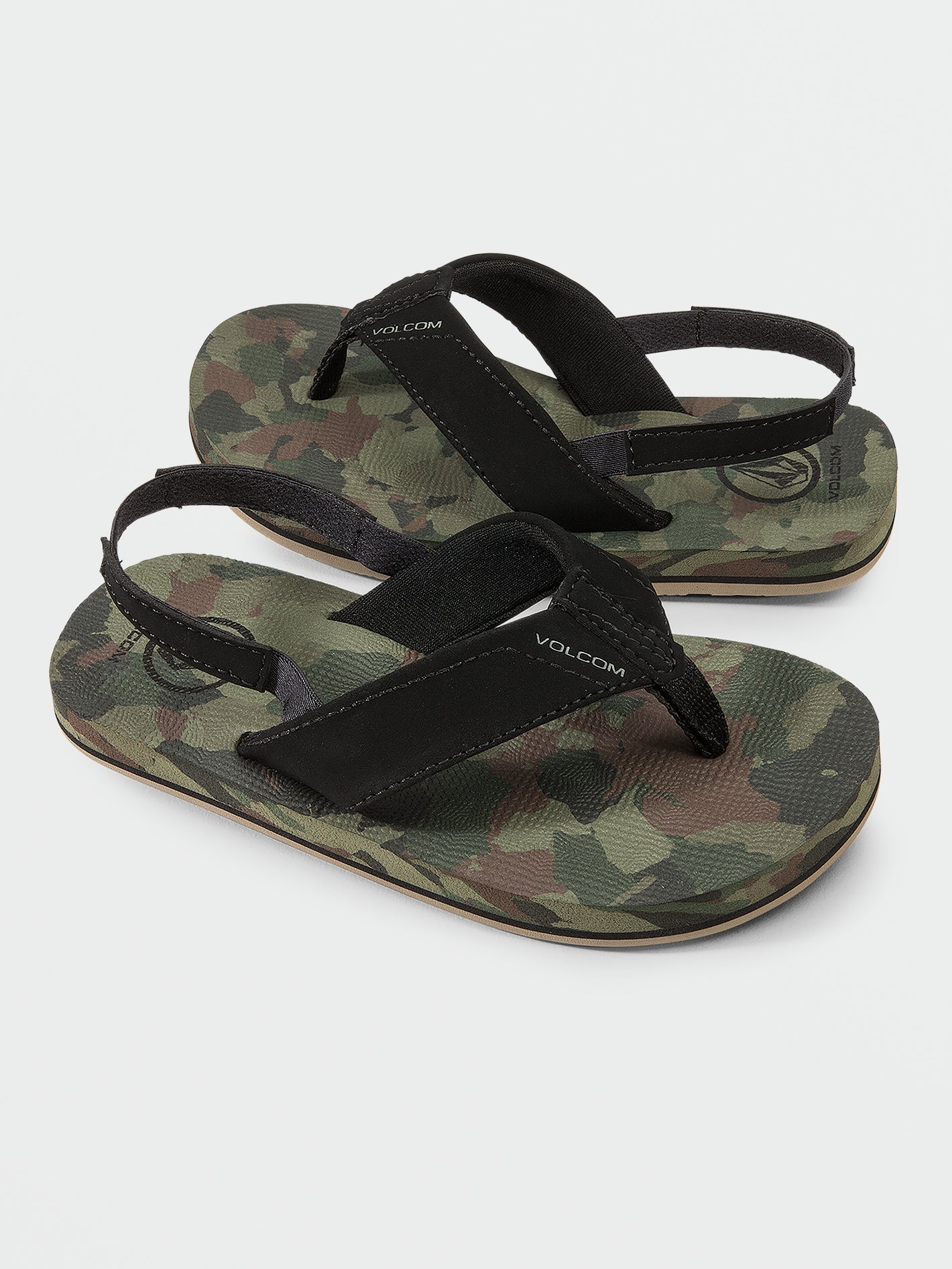 Volcom Victor Boys Sandals (Age 2-7) Dark Camo