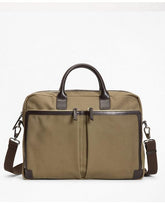 Brooks Brothers Men's Canvas Briefcase Olive
