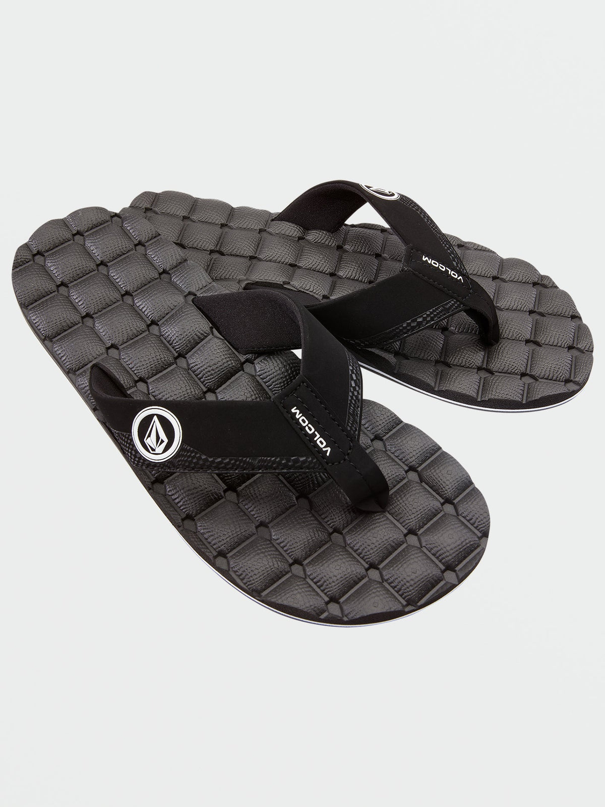 Volcom Recliner Men's Sandals Black White