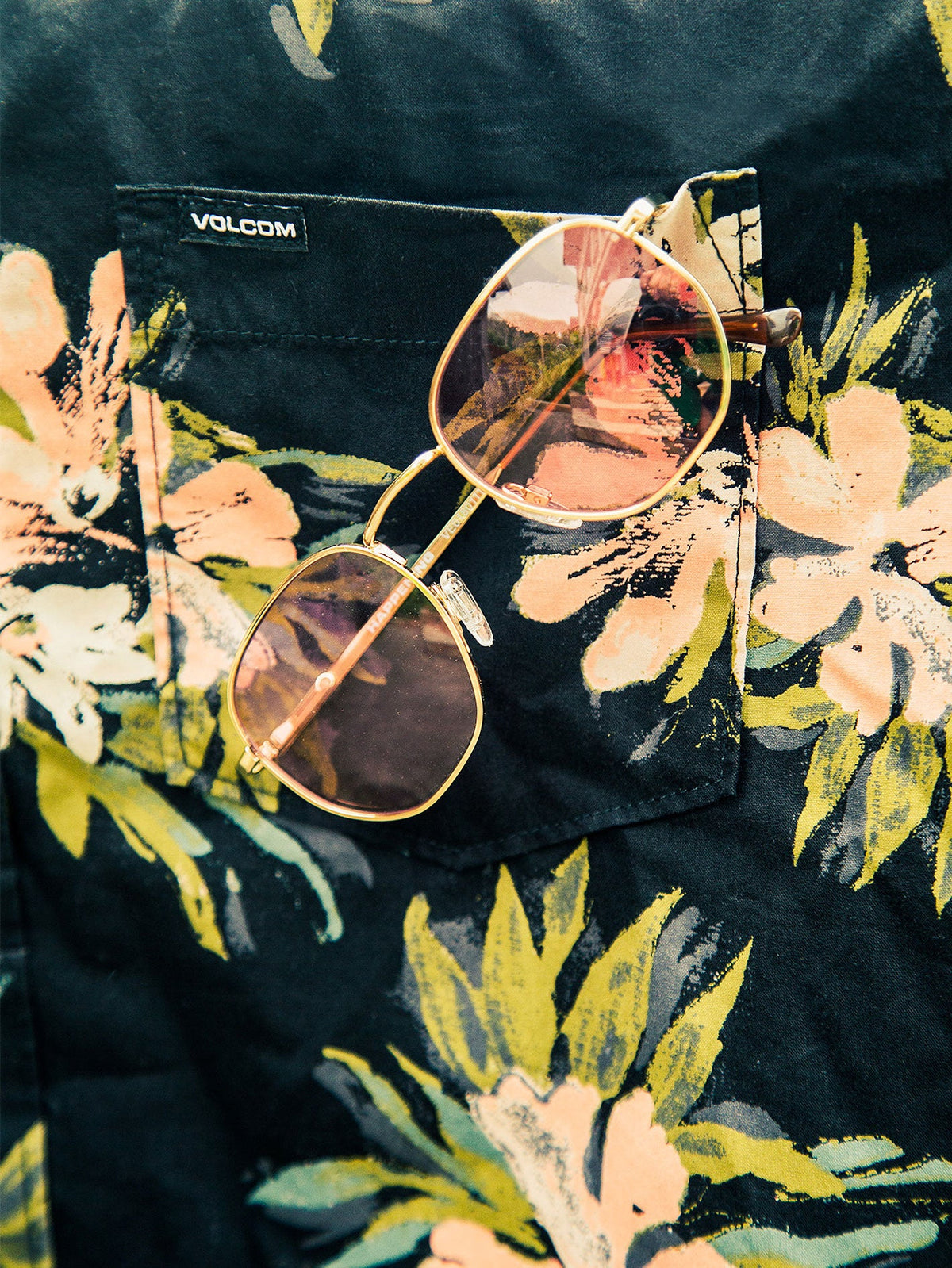 Volcom Happening Sunglasses Gloss Gold