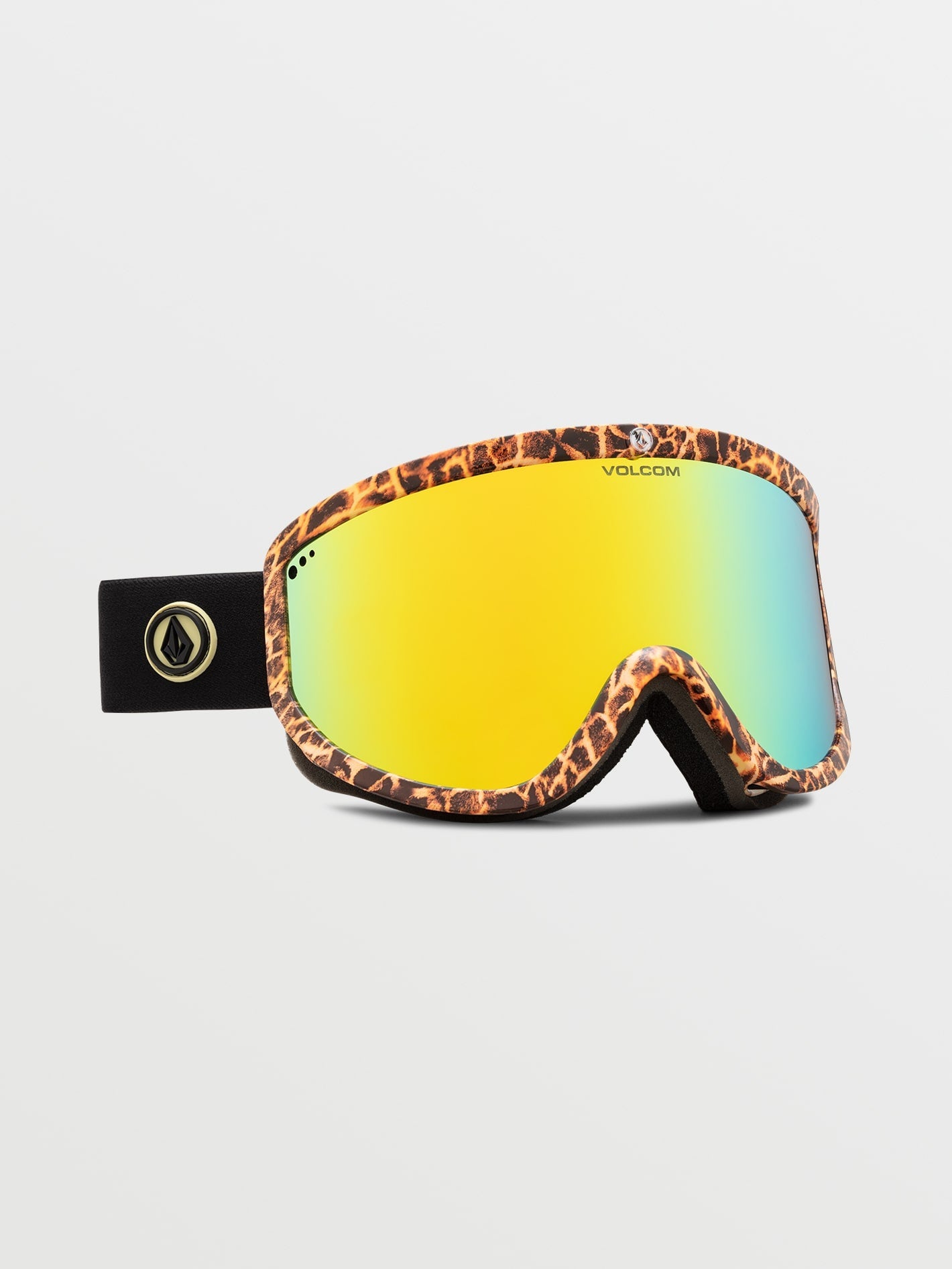 Volcom Footprints Goggle with Bonus Lens Giraffe/gold Chrome