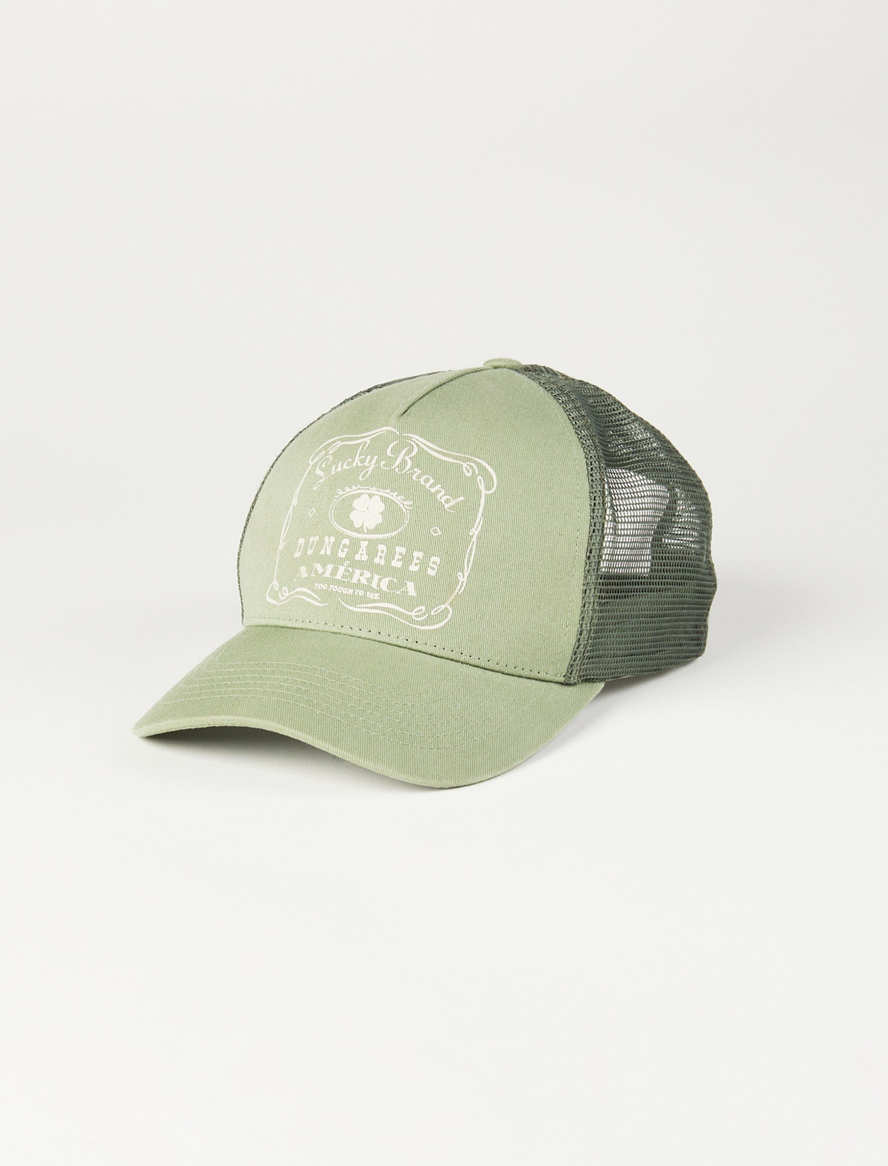 Lucky Brand Vintage Trucker Hat Dusty Olive