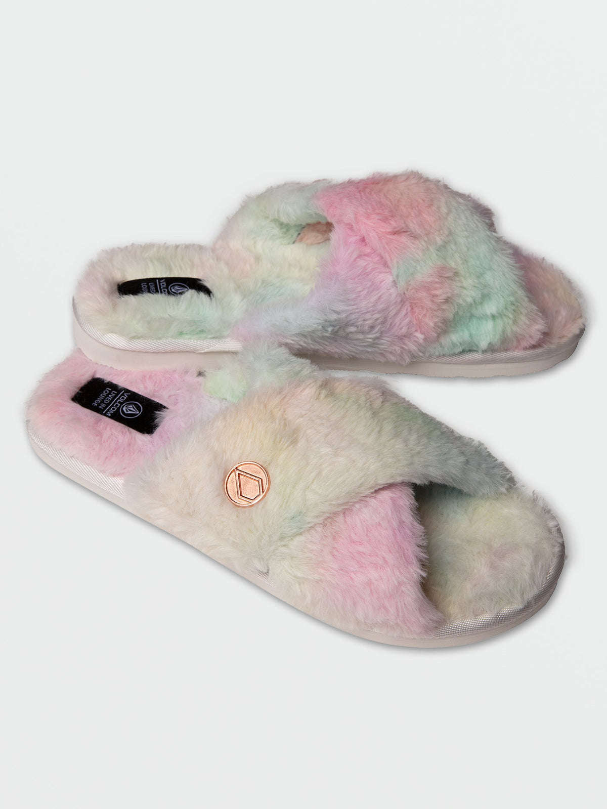 Volcom Lived In Lounge Slippers Tie Dye