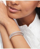 Brooks Brothers Women's Pave Cuff Bracelet Silver