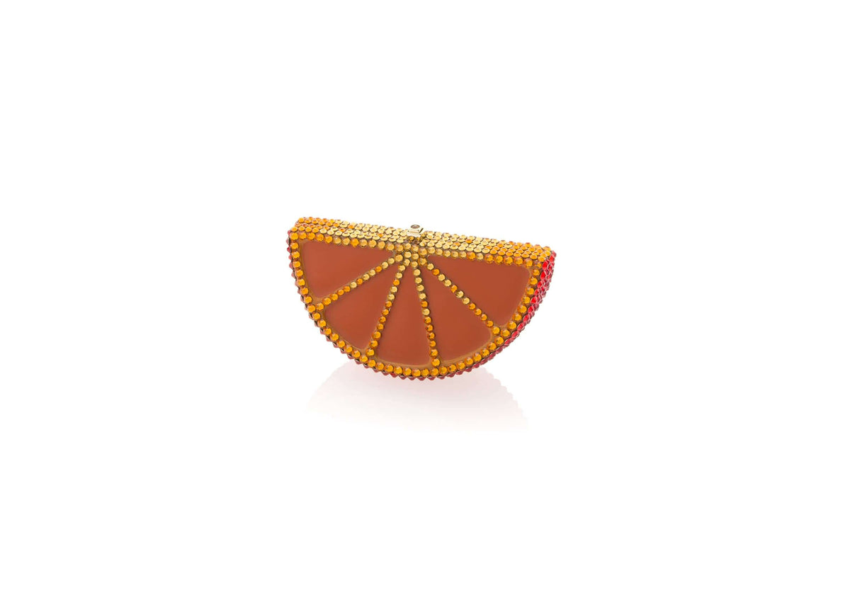 Judith Leiber Couture Judith Leiber  Slice Pillbox Orange