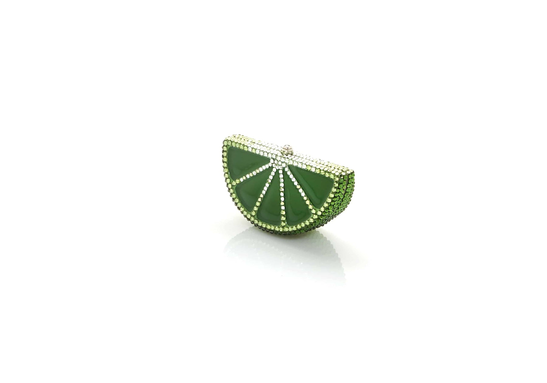 Judith Leiber Couture Judith Leiber Lime Slice Pillbox Green