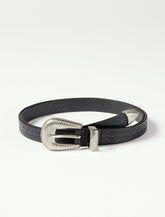 Lucky Brand Western Embossed Belt Black