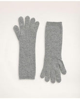 Brooks Brothers Women's Cashmere Cable Knit Touchscreen Gloves Grey