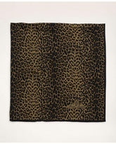 Brooks Brothers Women's Animal Print Scarf Multicolor