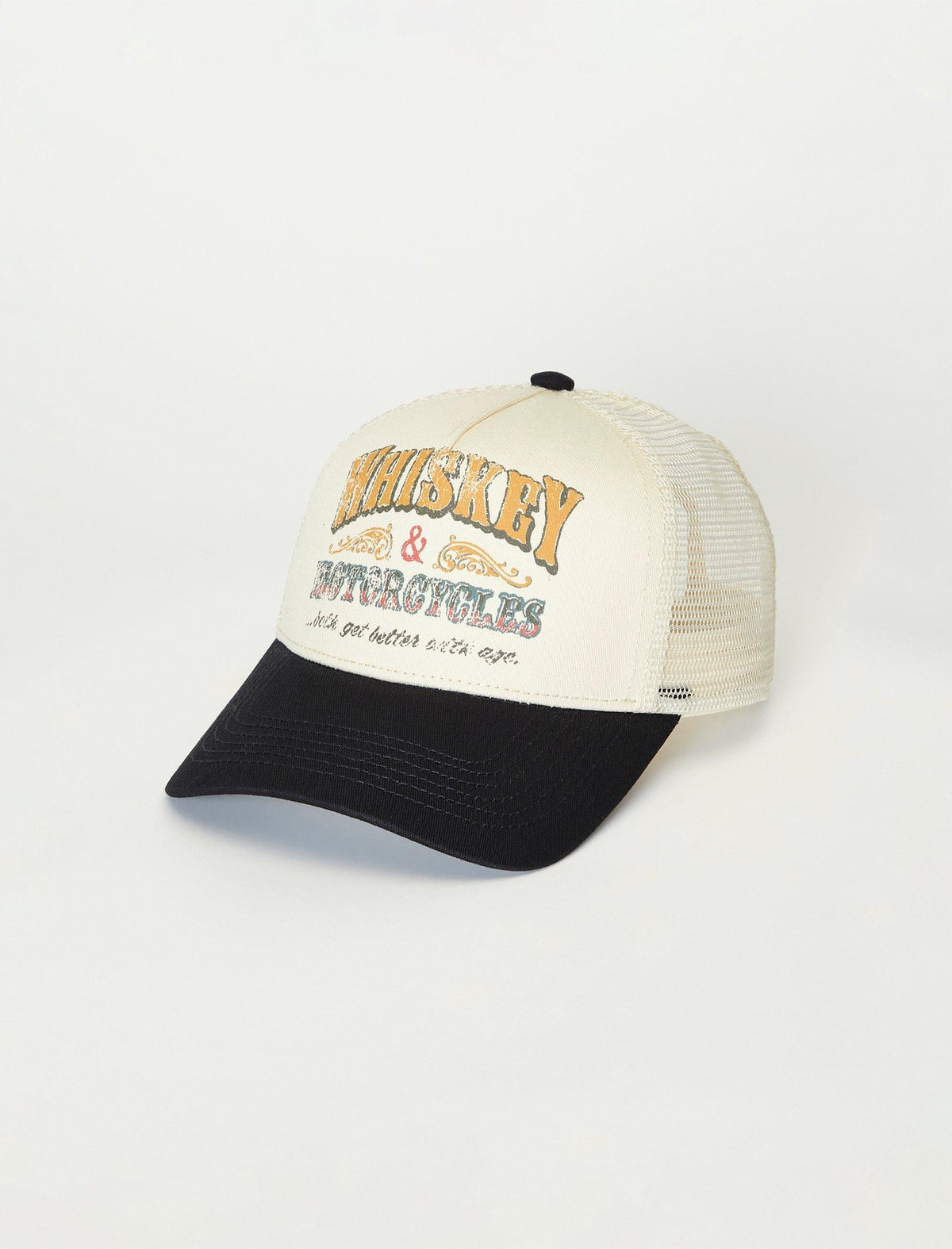 Lucky Brand Whiskey And Moto Trucker Hat Multi