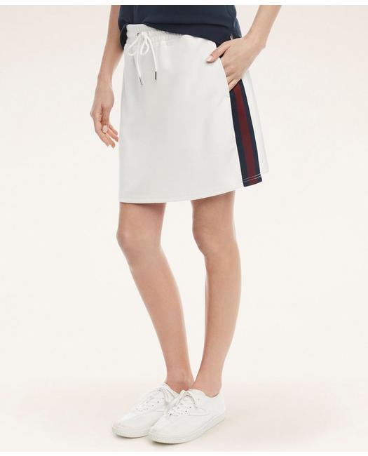 Brooks Brothers Women's Knit Tennis Skirt White